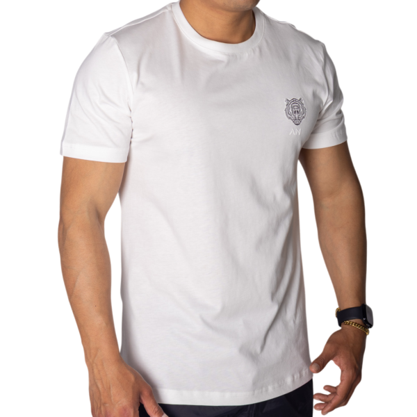 Camiseta Antony Morato Regular de Algodón Blanco con Parche Negro Antony Morato | Camisetas  - Estilo urbano premium