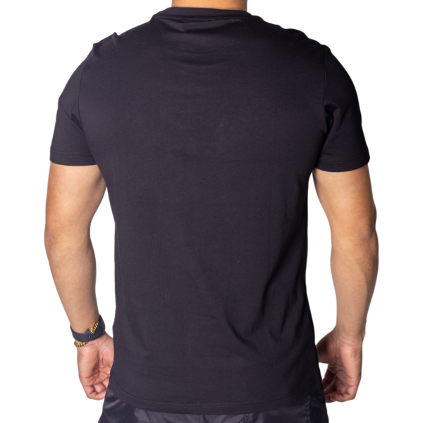 Camiseta Antony Morato Regular de Algodón Negro con Parche Blanco