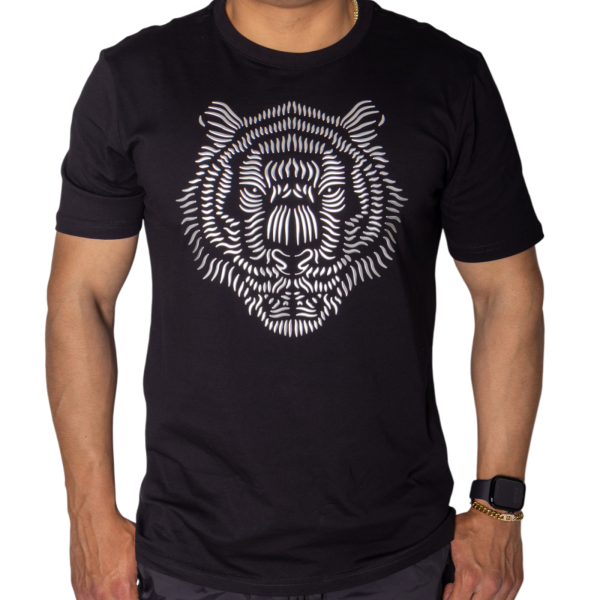 Camiseta Antony Morato de Algodón Negro con Estampado Leon Plata Camiseta Antony Morato de Algodón Negro con Estampado Leon Plata
