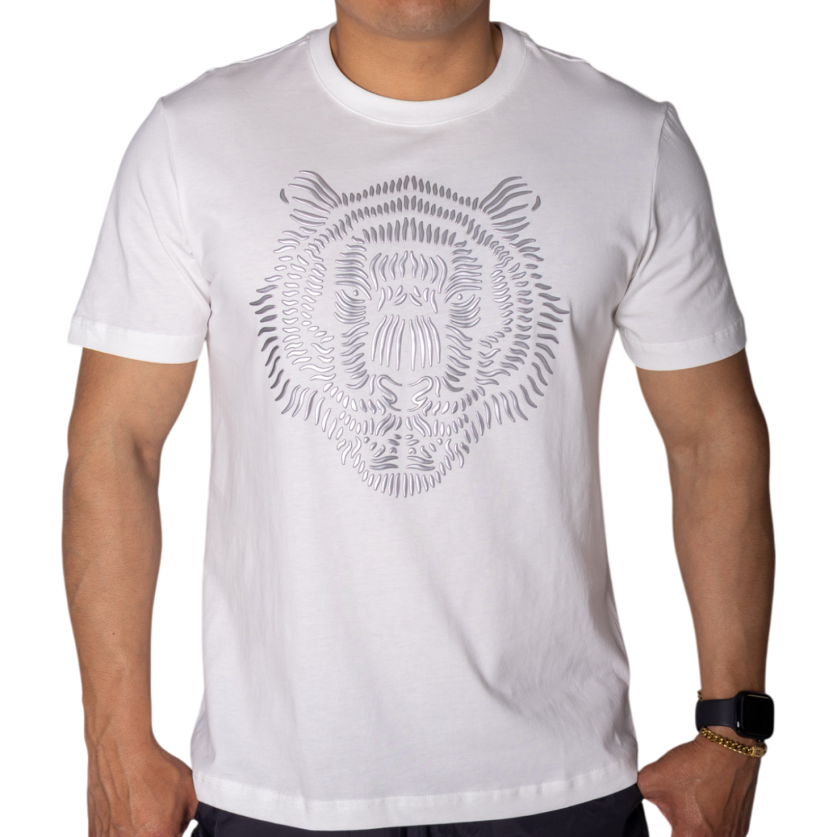 Camiseta Antony Morato de Algodón Blanco con Estampado Leon Plata