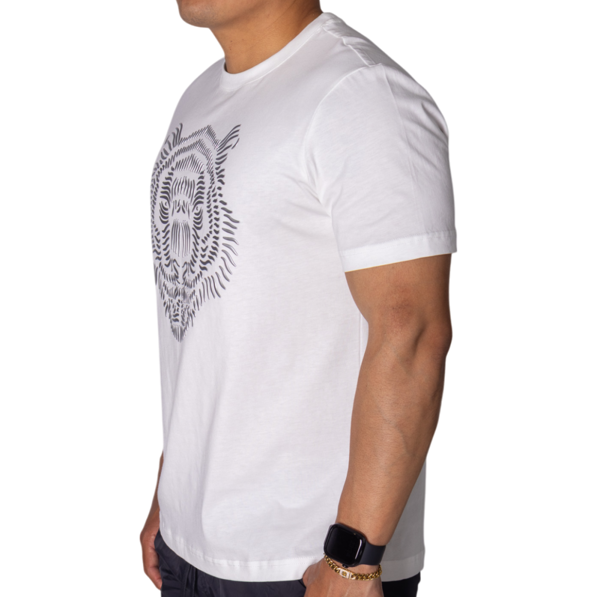 Camiseta Antony Morato de Algodón Blanco con Estampado Leon Plata 2