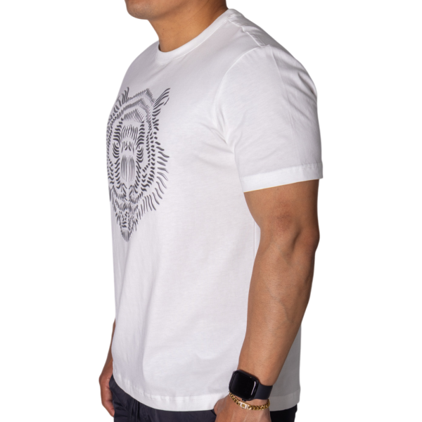 Camiseta Antony Morato de Algodón Blanco con Estampado Leon Plata