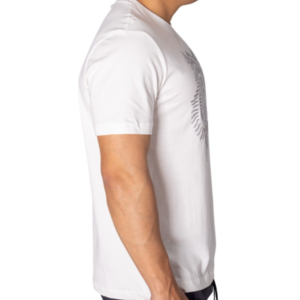 Camiseta Antony Morato de Algodón Blanco con Estampado Leon Plata