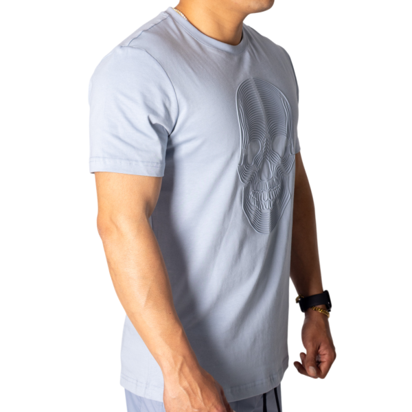 Camiseta Antony Morato de Algodón Estampado Calavera Azul Sky