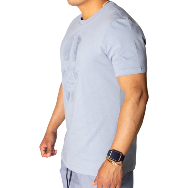 Camiseta Antony Morato de Algodón Estampado Calavera Azul Sky