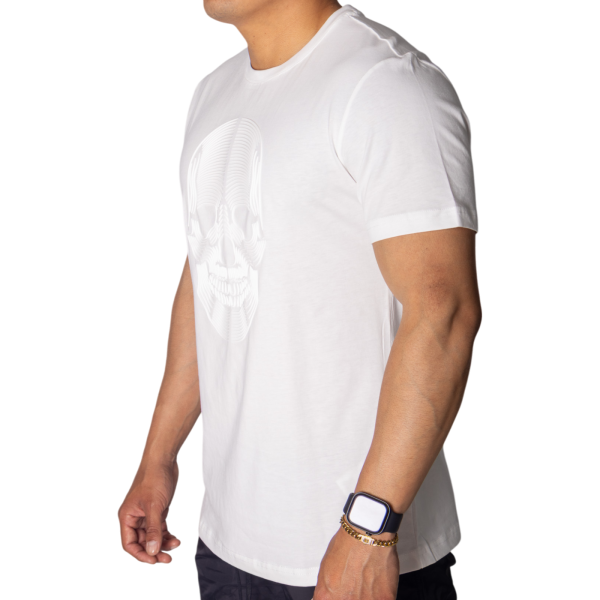 Camiseta Antony Morato de Algodón Estampado Calavera Blanco Crema