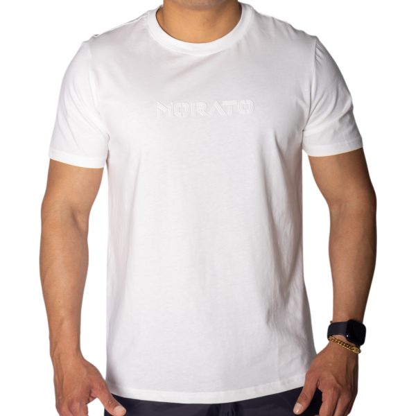 Camiseta Antony Morato con Estampado Logotipo Blanco Crema Camiseta Antony Morato con Estampado Logotipo Blanco Crema