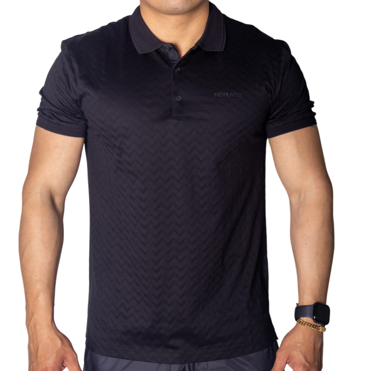 Polo Antony Morato Fit Mercerized Negro