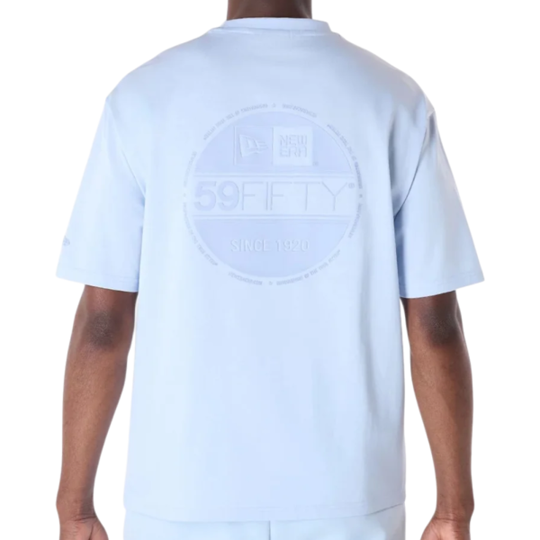 Camiseta New Era Sticker Pastel Oversize Azul