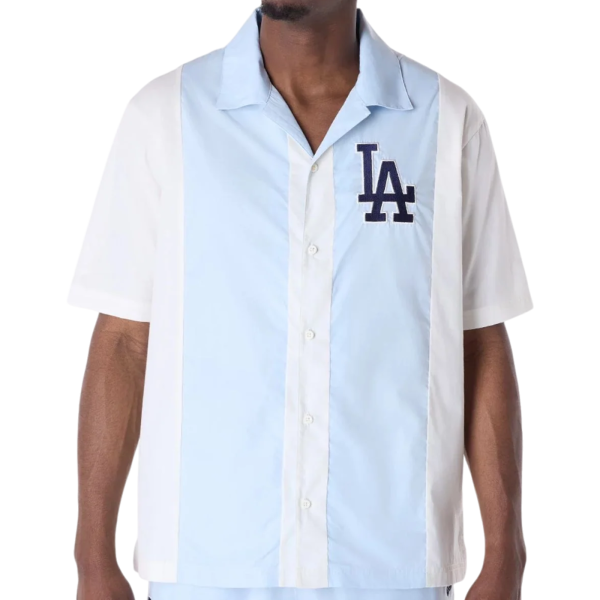 Camisa New Era LA Stripe Revere Blanco Camisa New Era LA Stripe Revere Blanco