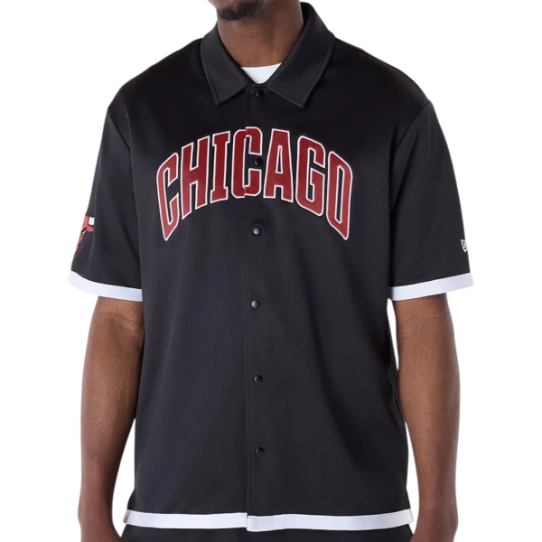 Camisa New Era Chicago Bulls NBA Negro Camisa New Era Chicago Bulls NBA Negro