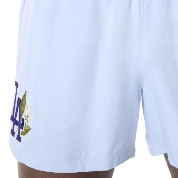 Short New Era Dodgers MLB Tejido Suave Pastel Azul