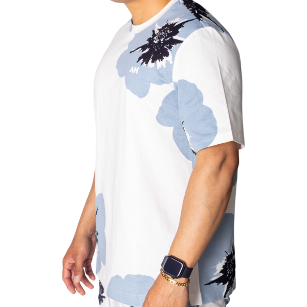 Camiseta Antony Morato Ajuste Relajado Bordado Blanco