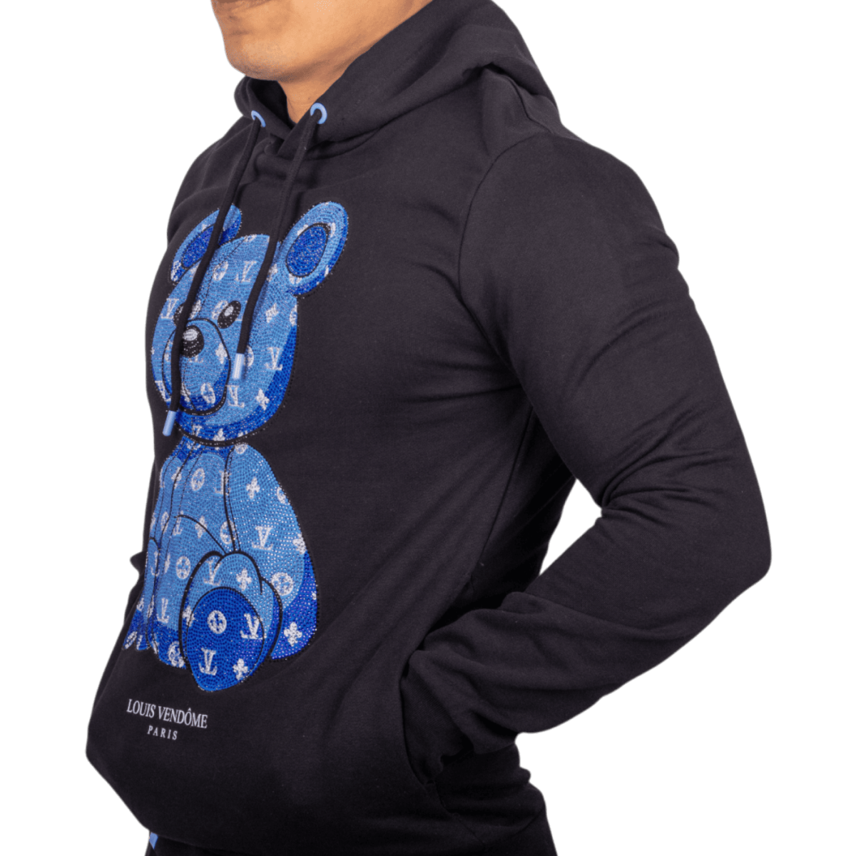 Chandal Louis Vendome Oso Piedras Street Negro y Azul 2