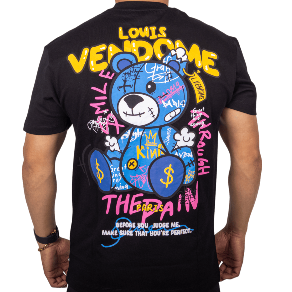 Camiseta Louis Vendome Graffiti Street Negro