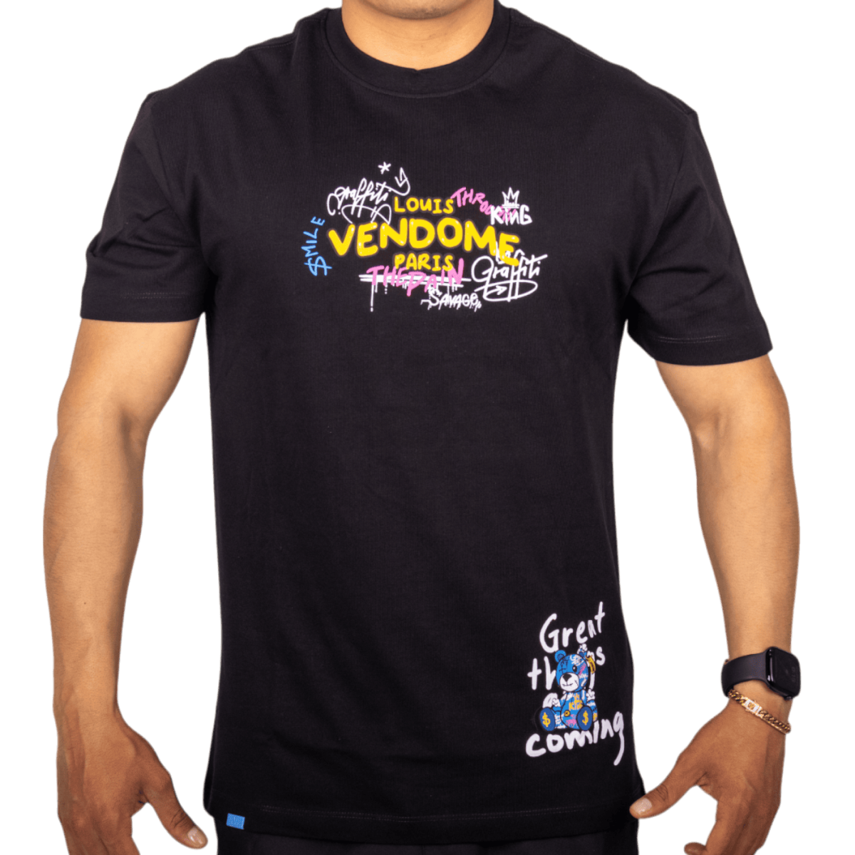 Camiseta Louis Vendome Graffiti Street Negro 2