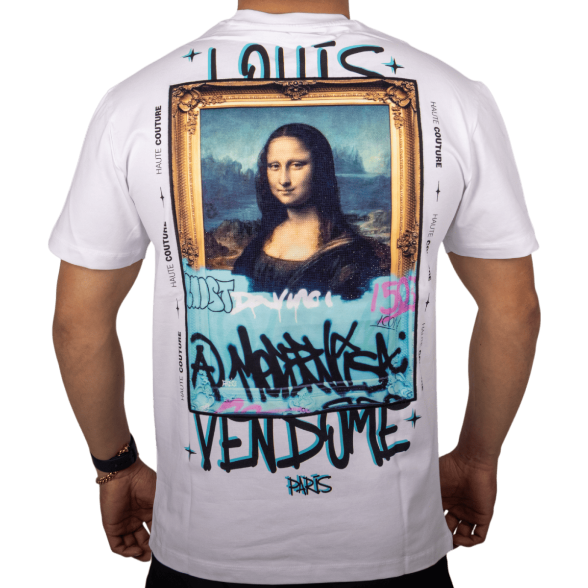 Camiseta Louis Vendome Street Mona Lisa Blanco