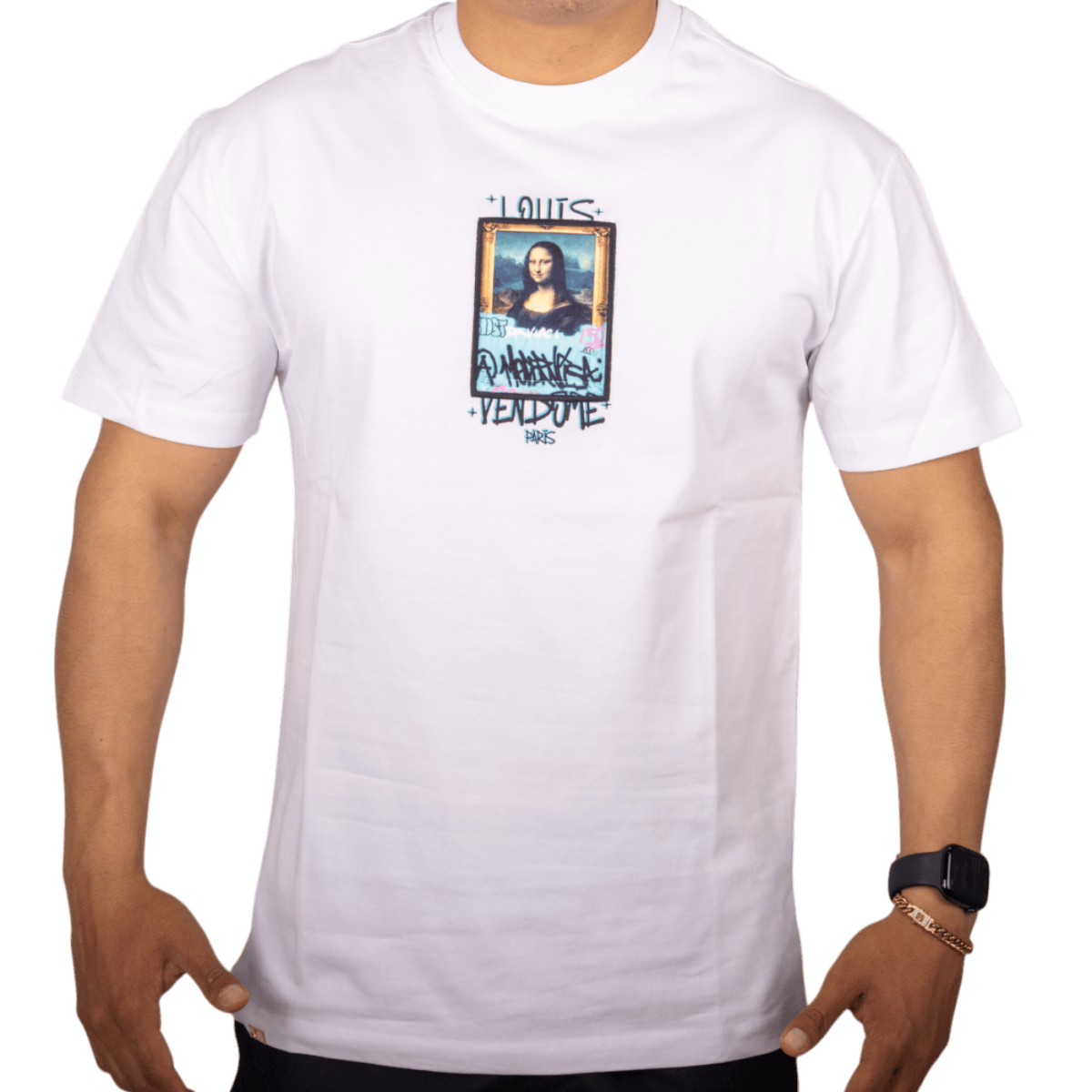 Camiseta Louis Vendome Street Mona Lisa Blanco 2