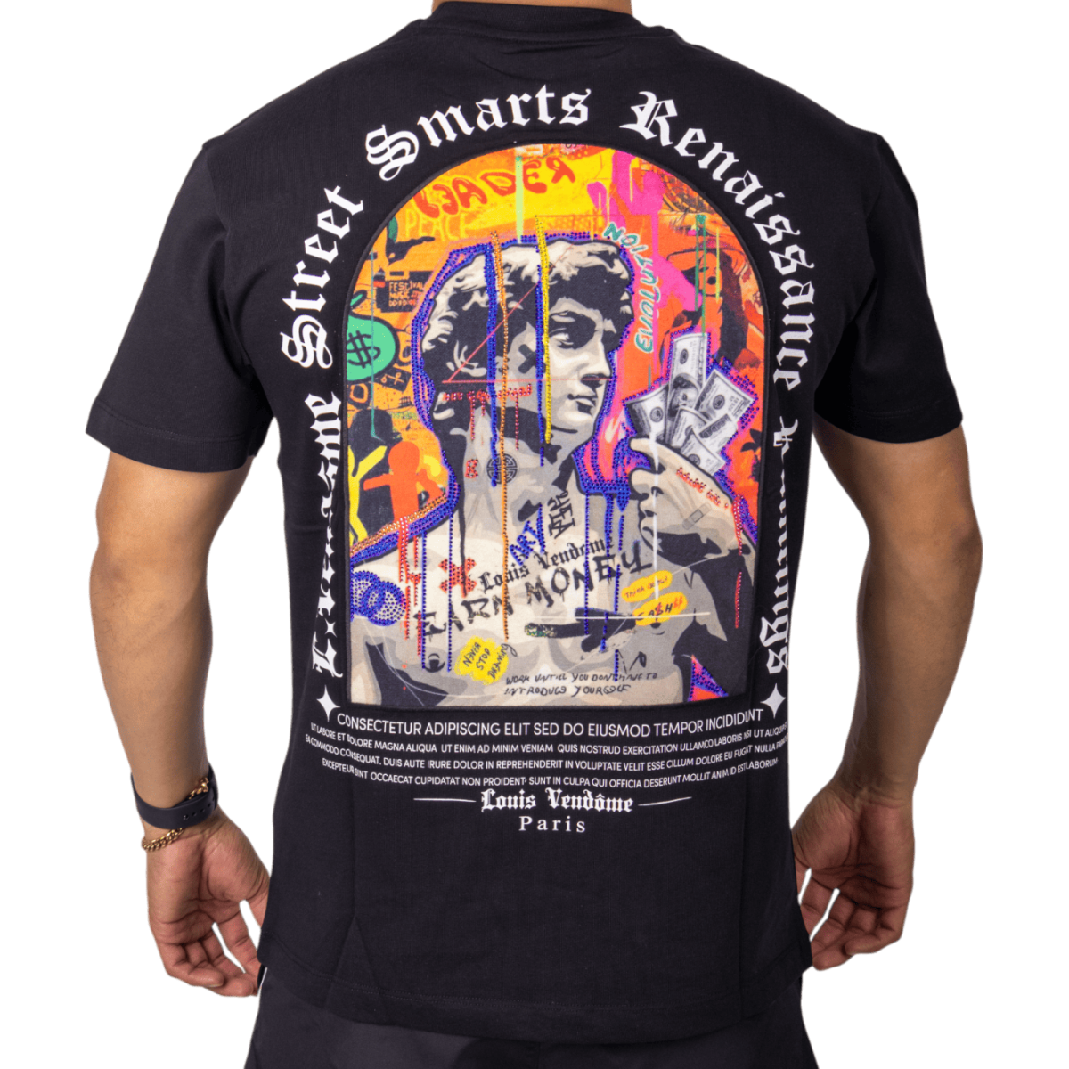 Camiseta Louis Vendome Renacimiento Negro