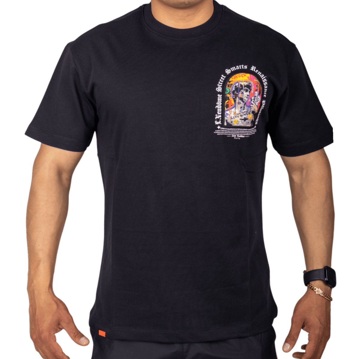 Camiseta Louis Vendome Renacimiento Negro 2