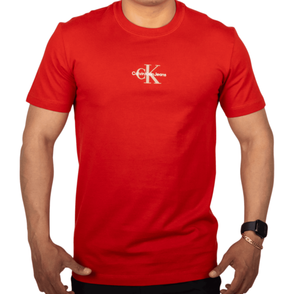 Camiseta Calvin Klein Jeans Monologo Basic Rojo Camiseta Calvin Klein Jeans Monologo Basic Rojo