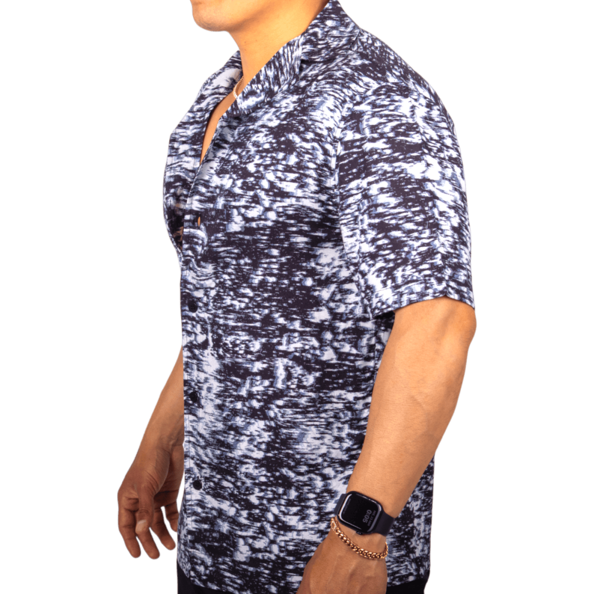Camisa Calvin Klein Efecto Mar Difuminado Negro 2