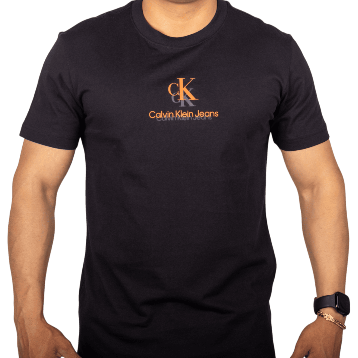 Camiseta Calvin Klein con Monograma Negro