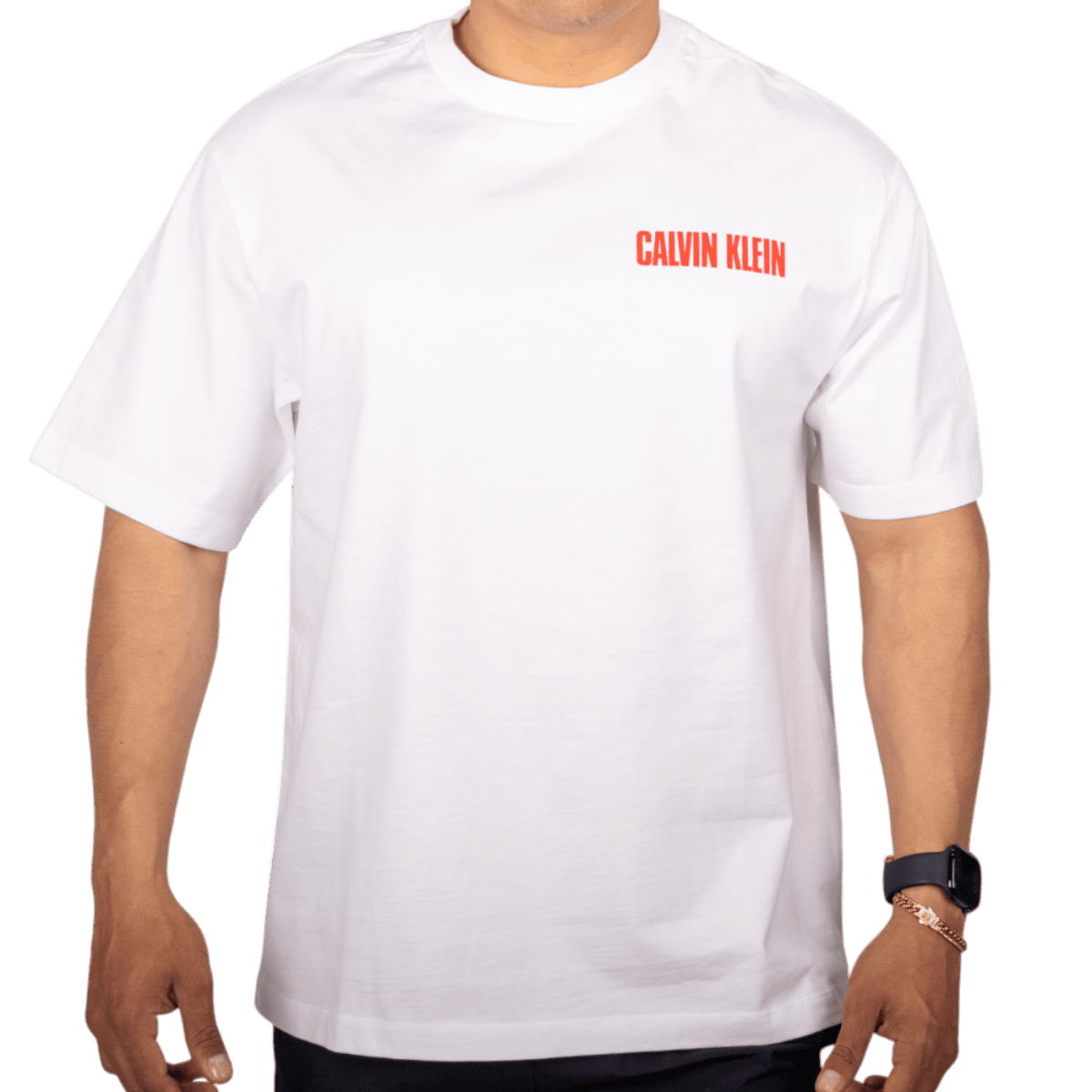 Camiseta Calvin Klein Punto Pesado Blanco 2