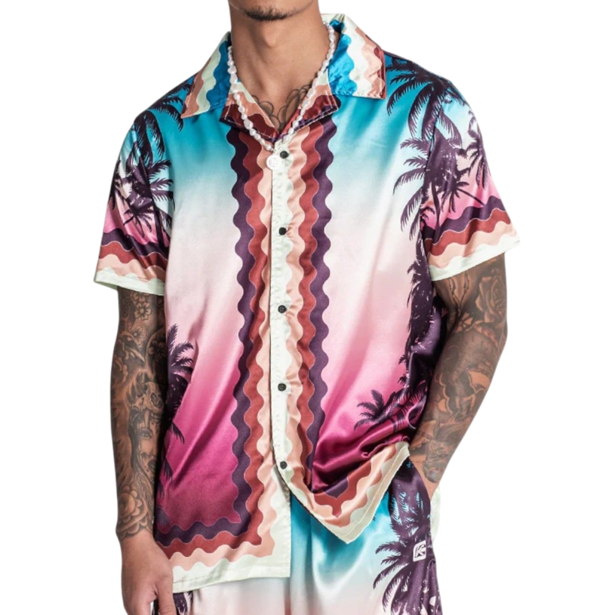 Camisa Gianni Kavanagh Tropicana Azul