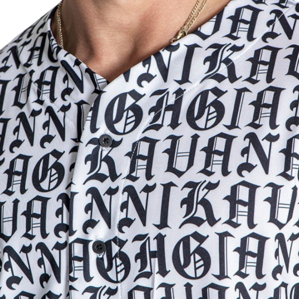 Camisa Gianni Kavanagh de Beisbol Message Blanco 2