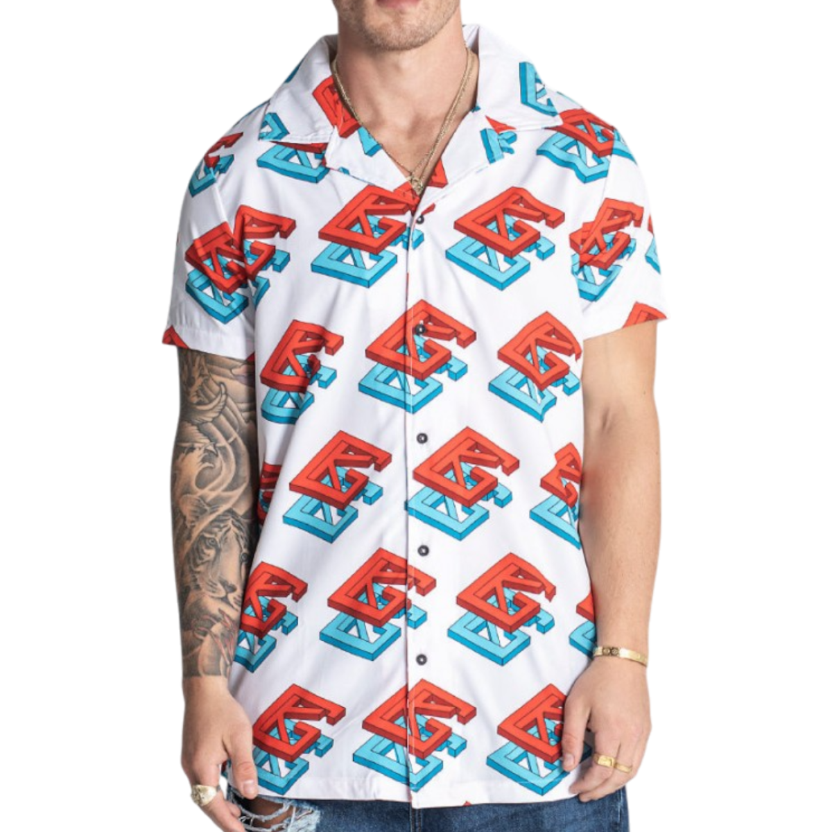 Camisa Gianni Kavanagh Hawaiana Eco Multicolor
