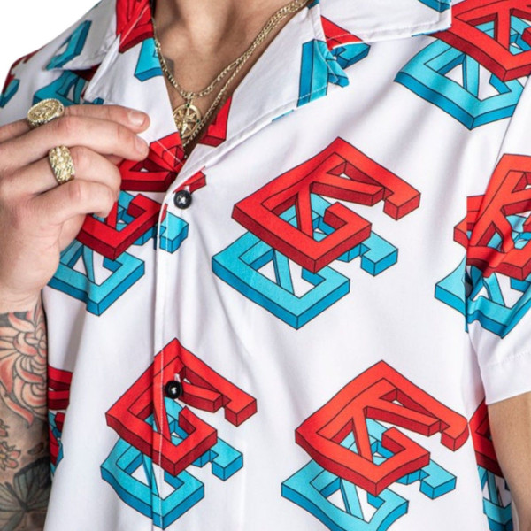 Camisa Gianni Kavanagh Hawaiana Eco Multicolor
