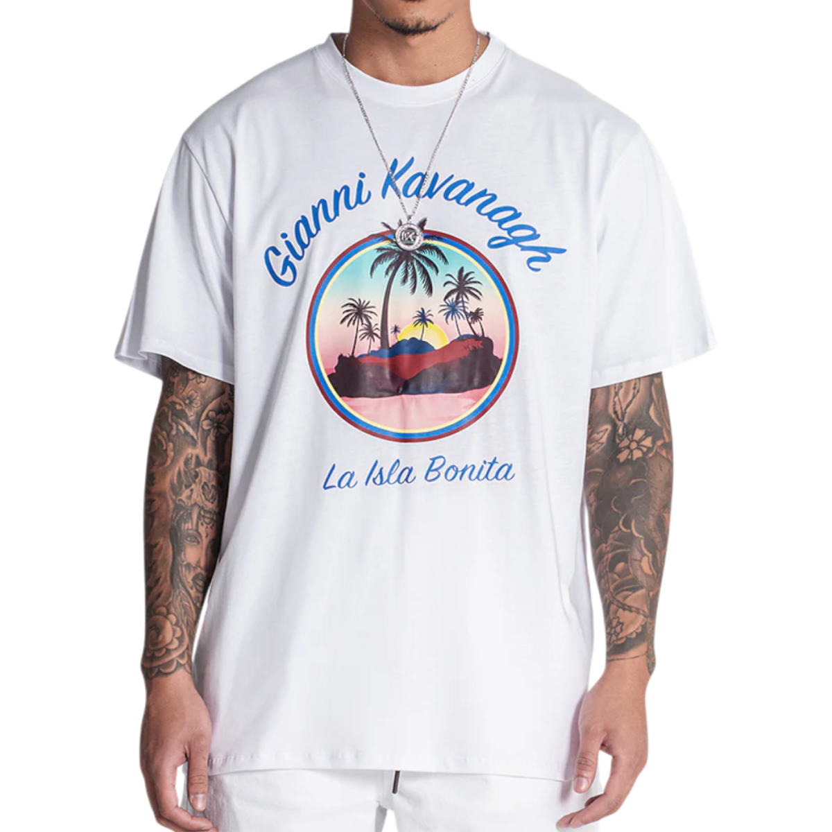 Camiseta Gianni Kavanagh Oversize Isla Bonita Blanco