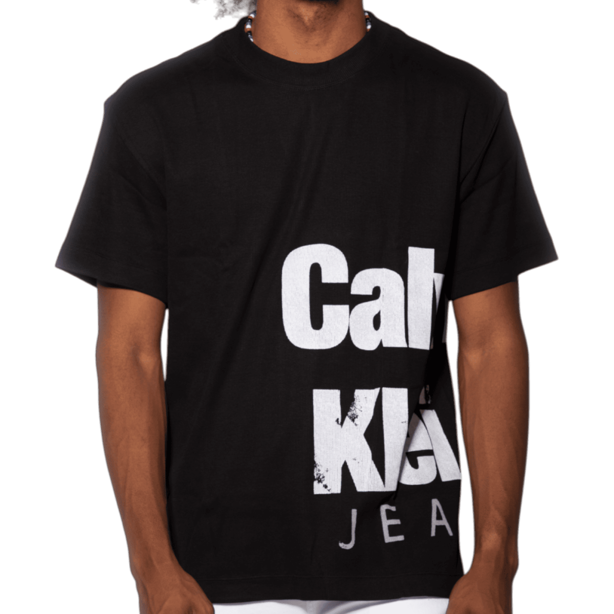 Camiseta Calvin Klein Jeans Bold Institutional Negro