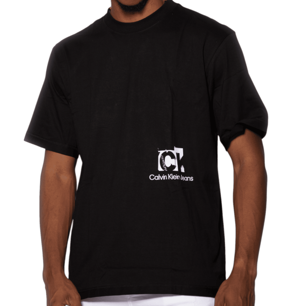 Camiseta Calvin Klein Oversize Con Logo Parte Trasera Negro