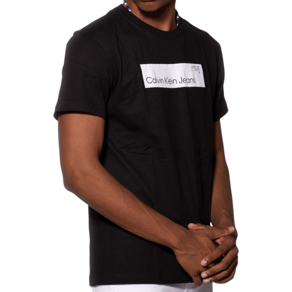 Camiseta Calvin Klein de Algodon Monograma Negro 2