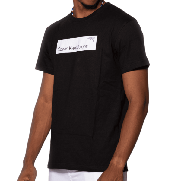 Camiseta Calvin Klein de Algodon Monograma Negro
