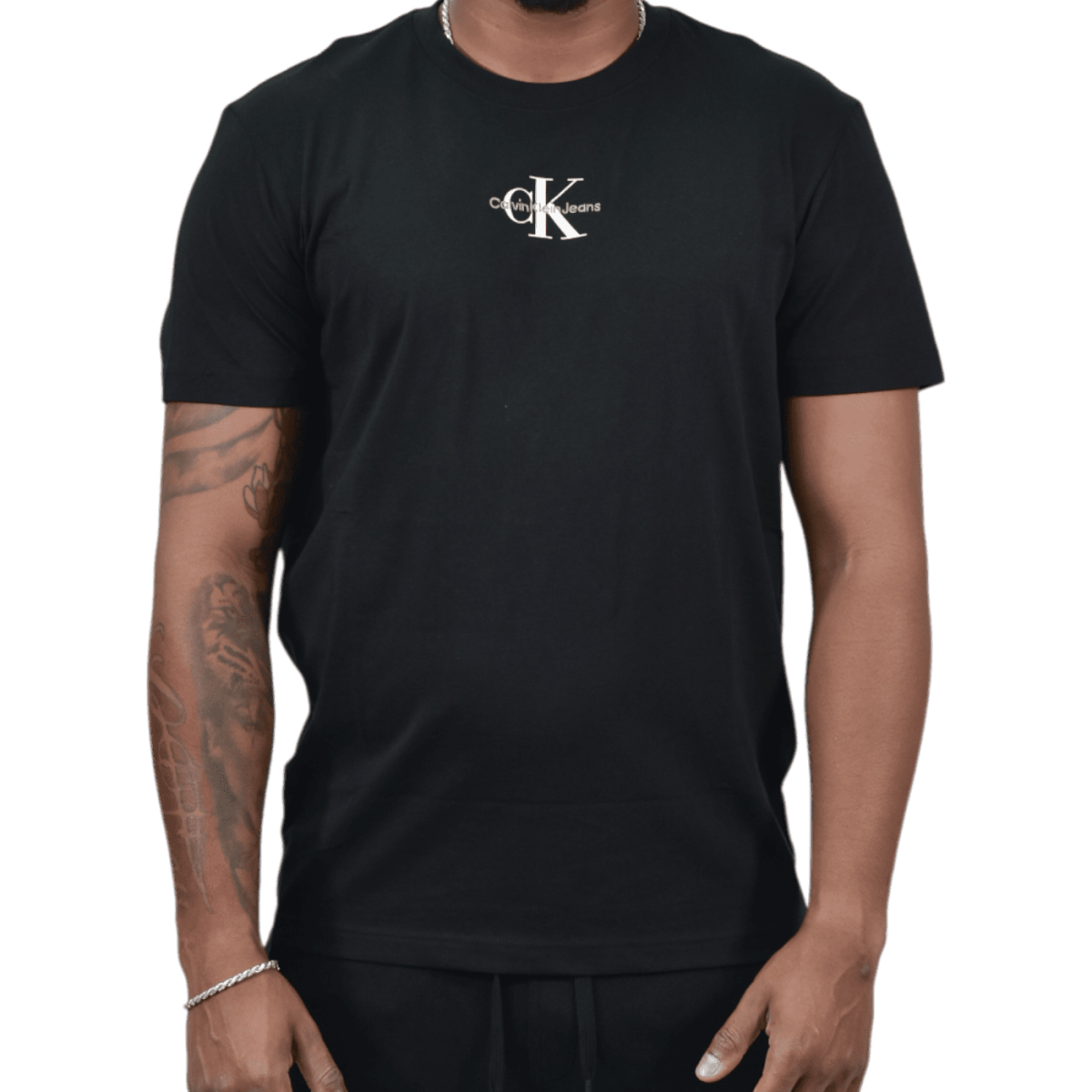 Camiseta Calvin Klein con Monograma Negro