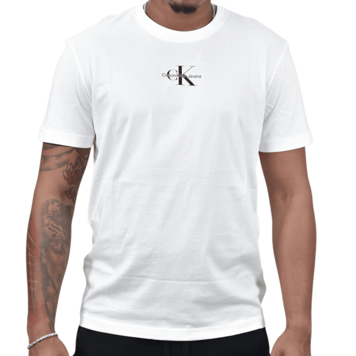 Camiseta Calvin Klein con Monograma Blanco Calvin Klein | Camisetas  - Estilo urbano premium