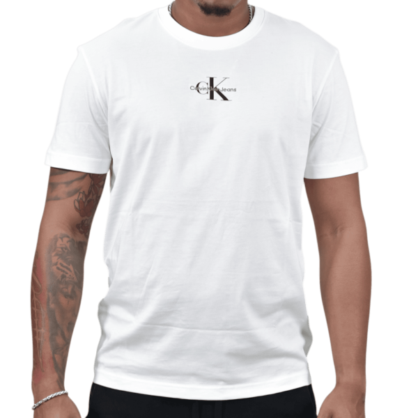 Camiseta Calvin Klein con Monograma Blanco