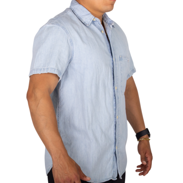 Camisa Calvin Klein Vaquera Azul Marino