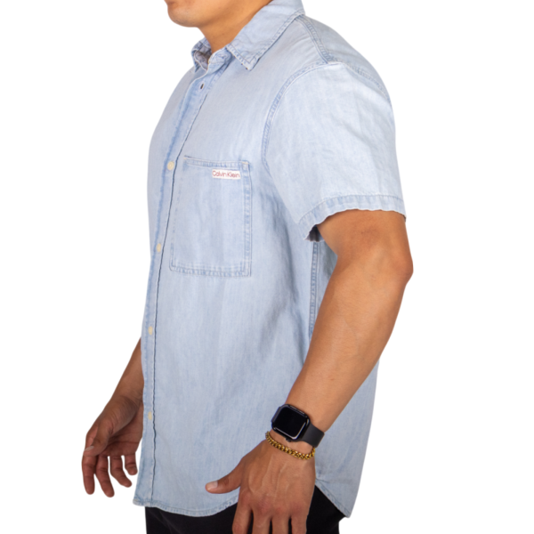 Camisa Calvin Klein Vaquera Azul Marino