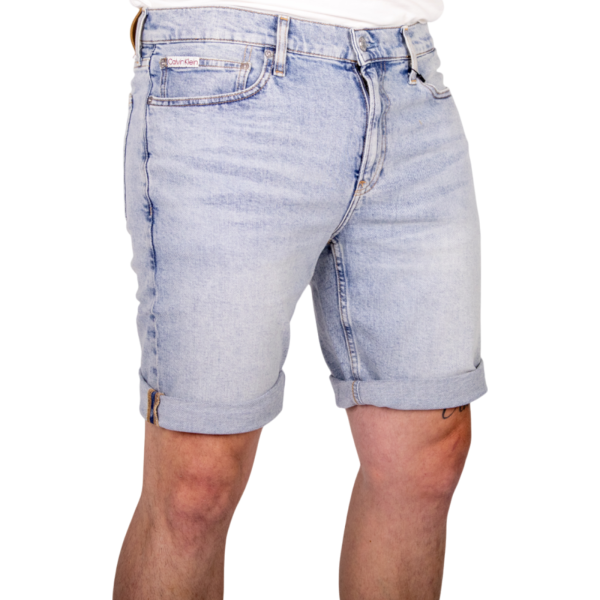Pantalón Corto Calvin Klein Denim Dark Azul Claro Pantalón Corto Calvin Klein Denim Dark Azul Claro