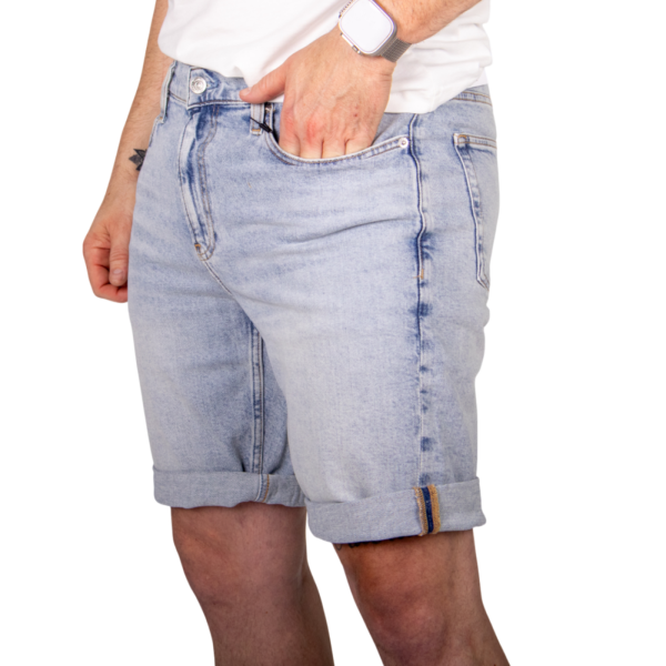 Pantalón Corto Calvin Klein Denim Dark Azul Claro