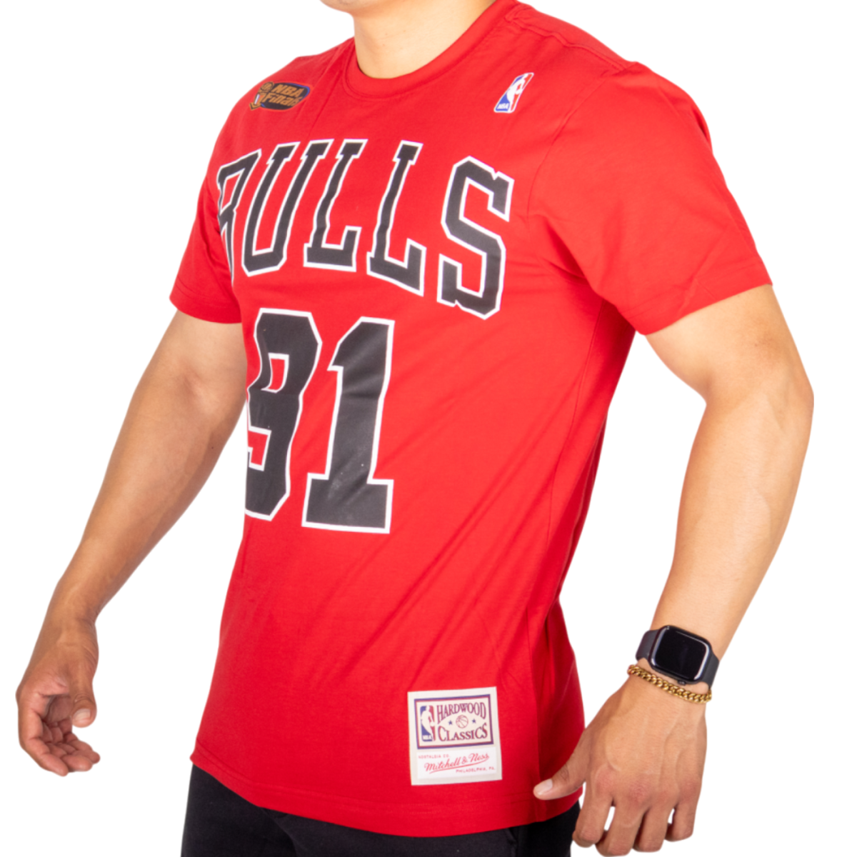Camiseta Michelle & Ness NBA Chicago Bulls Rojo 2
