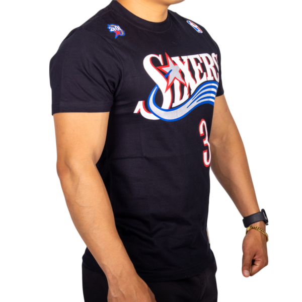 Camiseta Michelle & Ness NBA Philadelphia 76er Negro