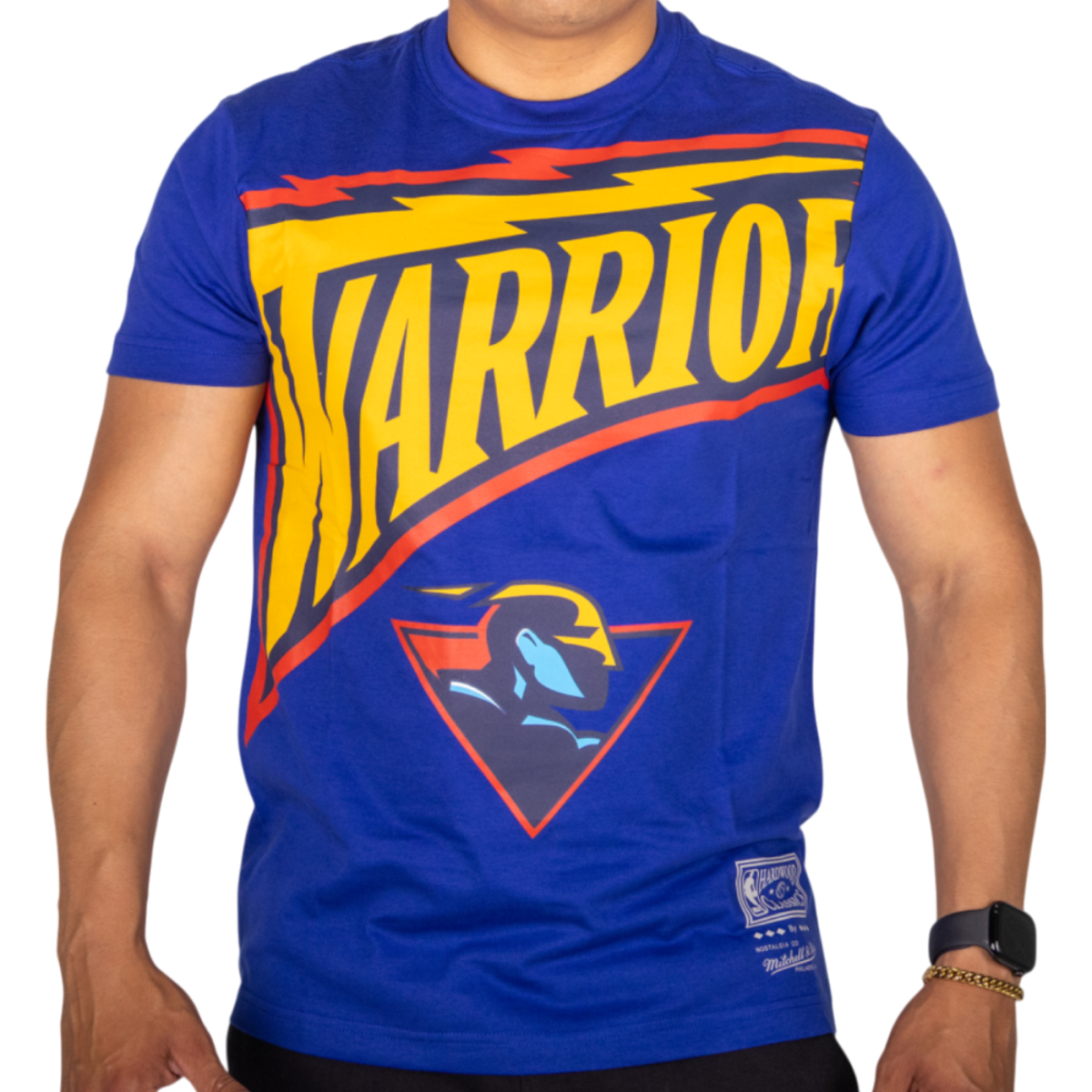 Camiseta Michelle & Ness NBA Golden State Warriors Azul