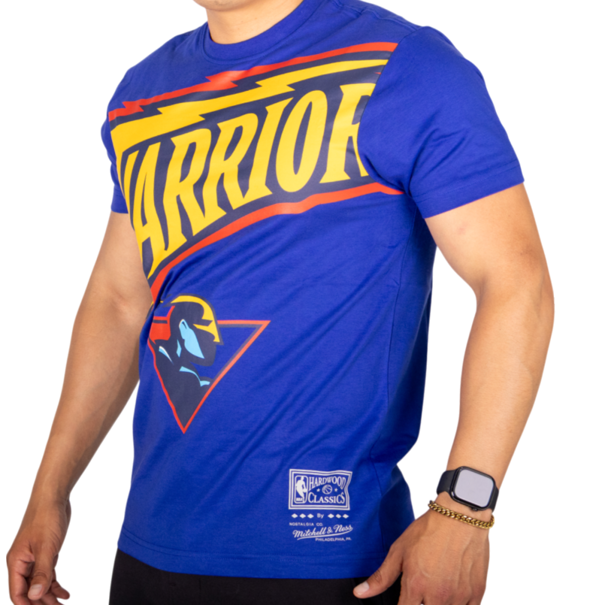 Camiseta Michelle & Ness NBA Golden State Warriors Azul 2