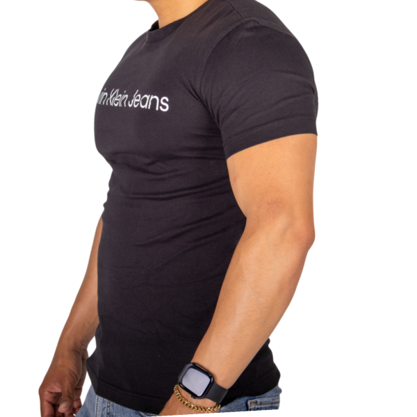 Camiseta Calvin Klein Logo Blanco Negro