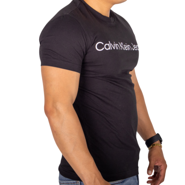 Camiseta Calvin Klein Logo Blanco Negro